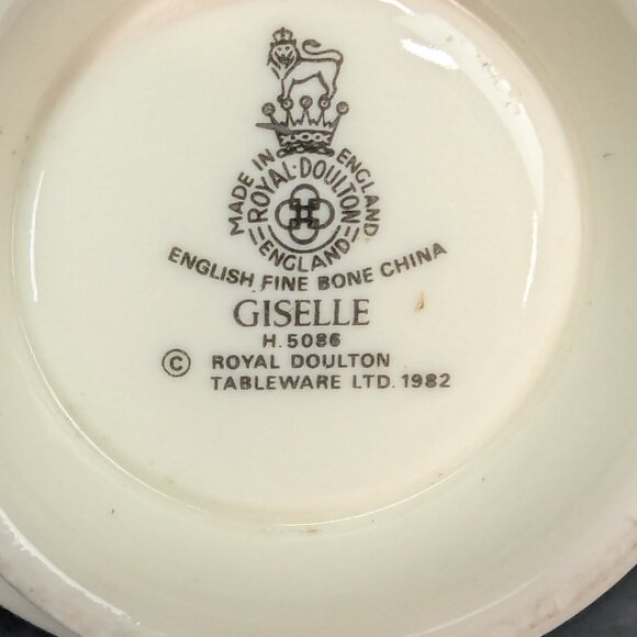 Vintage Royal Doulton England Fine Bone China Giselle H5086 Teacup Set of 2 - Picture 8 of 8